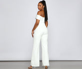 Combinaison à épaules dénudées de style surélevé